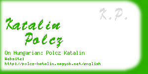 katalin polcz business card